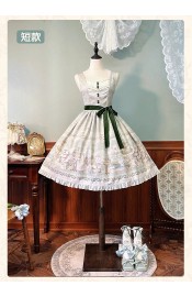 Alice Girl Iris Garden In Spring V Neck JSK(7th Pre-Order/2 Colours/Full Payment Without Shipping)